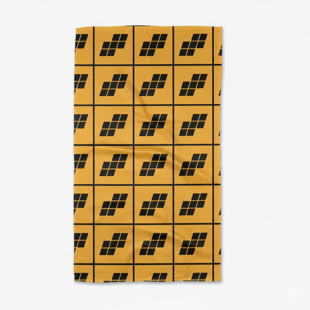 GEOMETRY + ANAGRAM TEA TOWEL