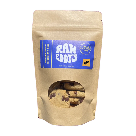 RAW EDDY'S. + ANAGRAM CHOCOLATE CHIP COOKIE BITES